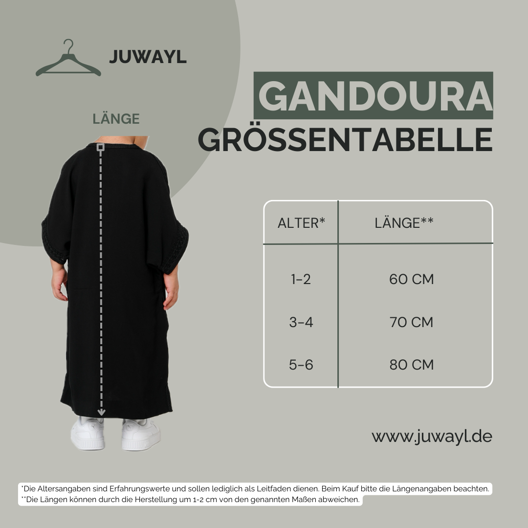 Gandoura - Schwarz