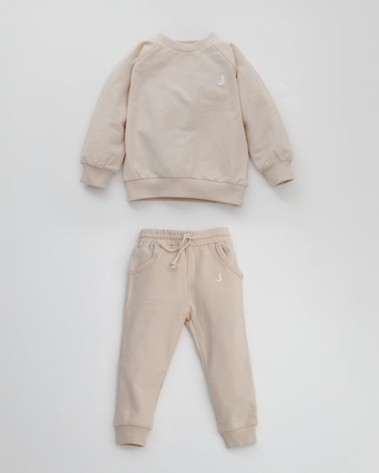 Premium Kinder-Tracksuit - Beige
