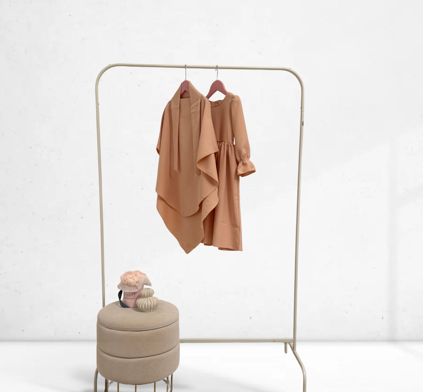 Kinder Abaya + Khimar Set