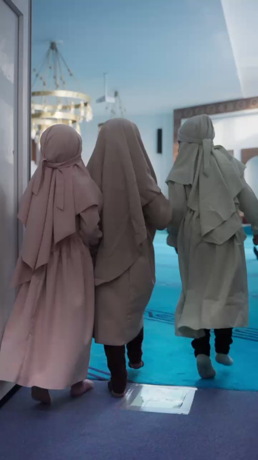 Kinder Abaya + Khimar Set
